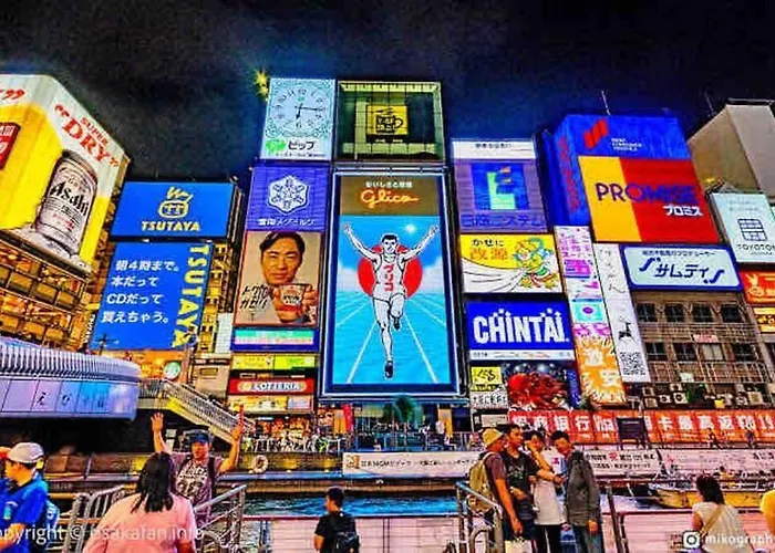 ー 8Greige ー 2Min Dotonbori Namba Kuromon Osaka Usj Wifi Unlimited